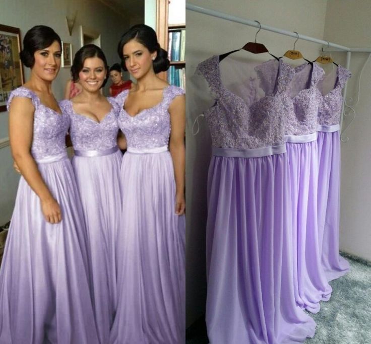 Lavender Long Bridesmaid Dresses Chiffon Bridesmaid Dress Cheap Bridesmaid Dresses Elegant 3547